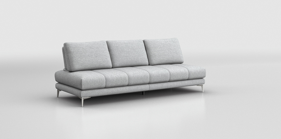 Vigarano - Lineares Sofa - modulare Rückenlehnen